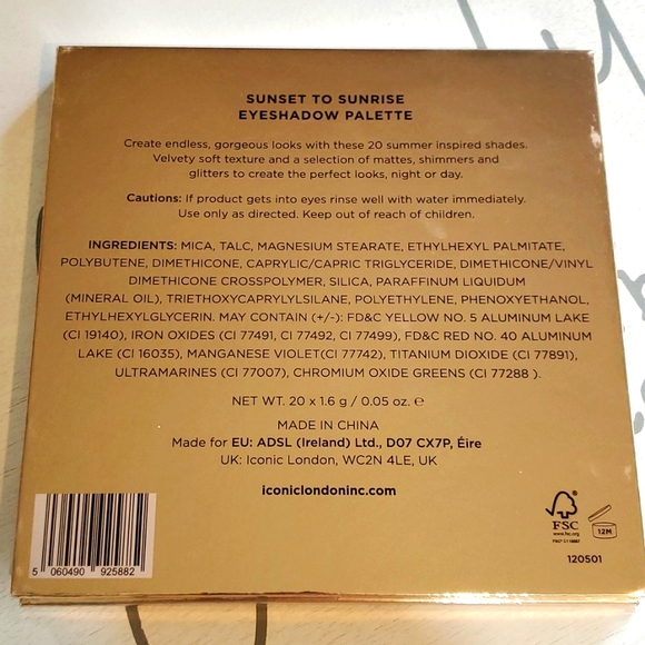 ICONIC Sunset to Sunrise Eyeshadow Palette, NWT - Picture 5 of 5